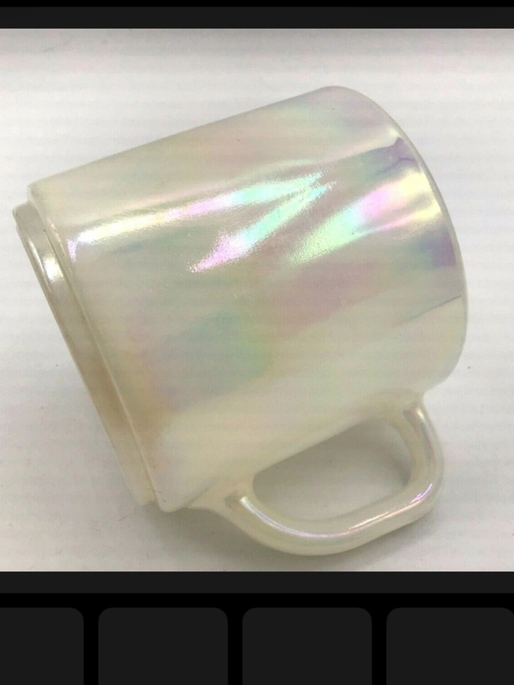 Iridescent Opalescent Glass Mug